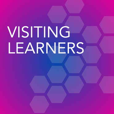 A button with text reading Visiting Learners